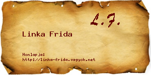 Linka Frida névjegykártya